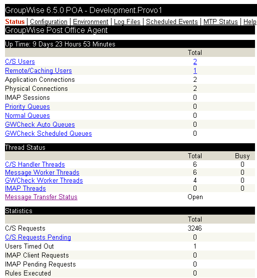 POA Web console