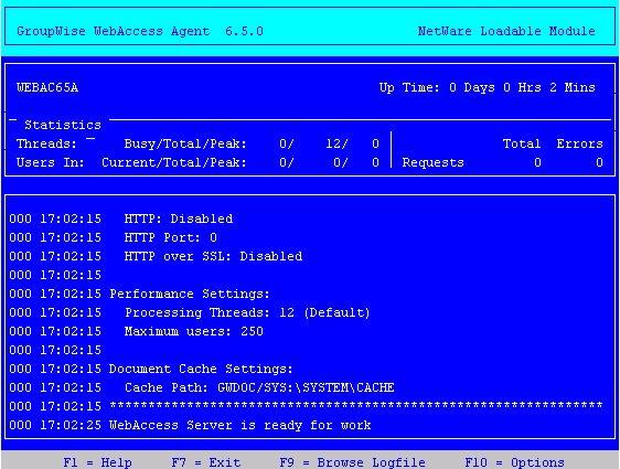 WebAccess Agent console