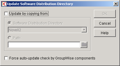 Update Software Distribution Directory dialog box