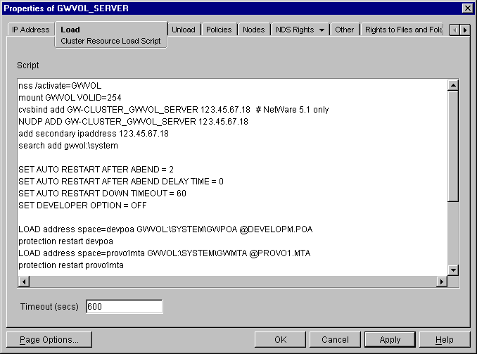 Modified load script