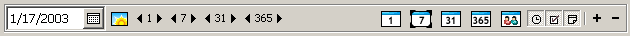 Calendar toolbar