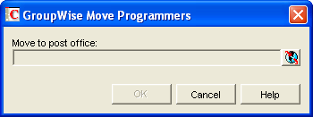 GroupWise Move dialog box