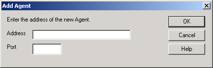 Add Agent dialog box