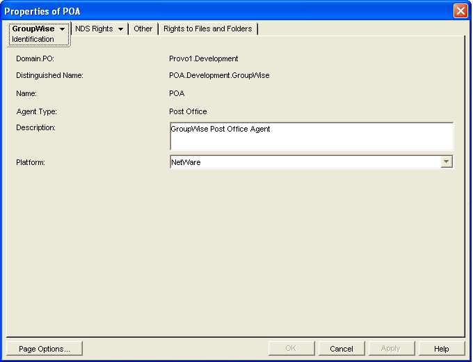 POA Identification property page