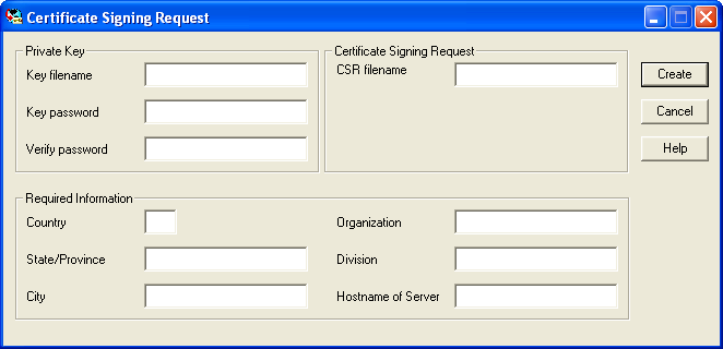 GroupWise Generate CSR utility