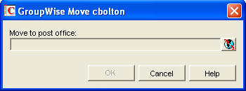 GroupWise Move dialog box