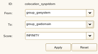 Colocation Attributes dialog box