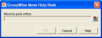 GroupWise Move dialog box