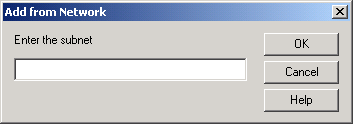 Add from Network dialog box