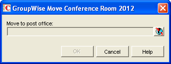 GroupWise Move dialog box