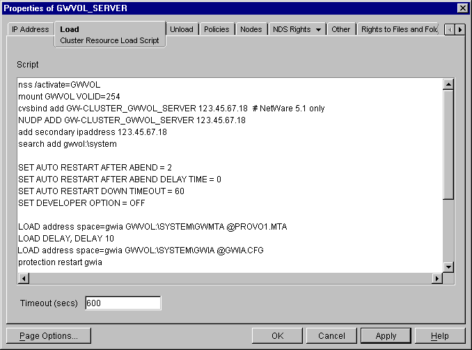 Sample modified load script