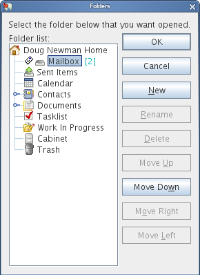 Folders dialog