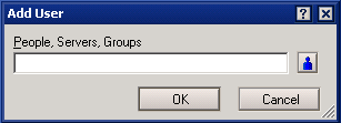 Add User dialog box