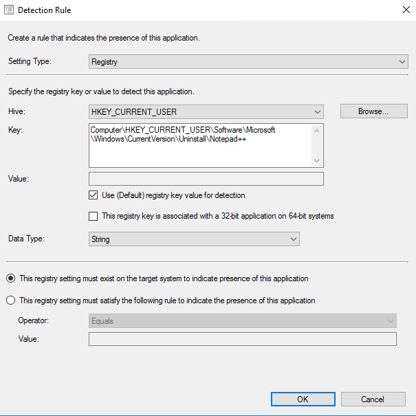 SCCM custom app deployment type script