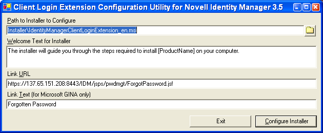 Launching the IDM CLE Configuration Utility