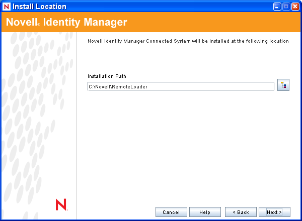 Selecting the Remote Loader location