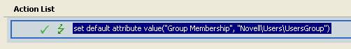 The actions adds the user object to the UsersGroup