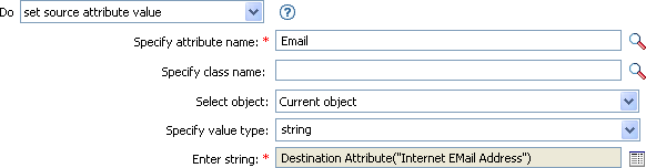 Set source attribute value