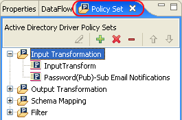 Policy Set tab