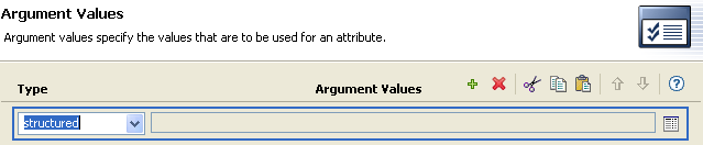 Argument Value List Builder