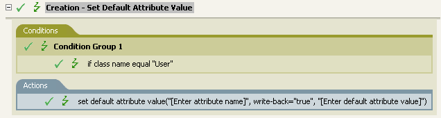 Creation - Set Default Attribute Value