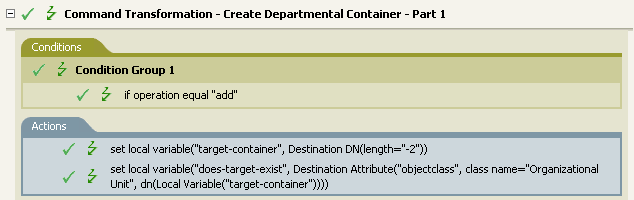 Command Transformation - Create Department Container Part 1