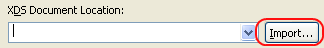 Import XDS document
