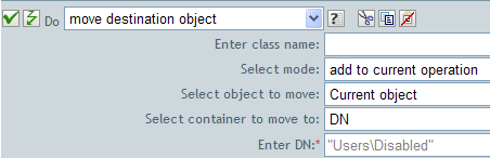 Move destination object