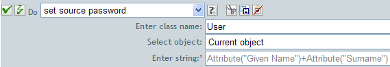 Set source password