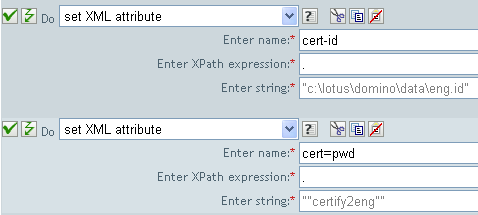 Set XML attribute