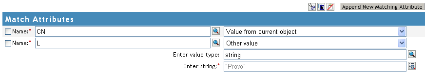 Match Attribute Builder