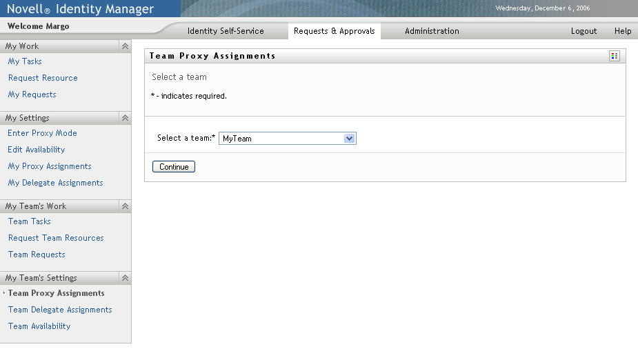 Team Proxy Assignments page 