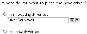 Selecting a Driver Set