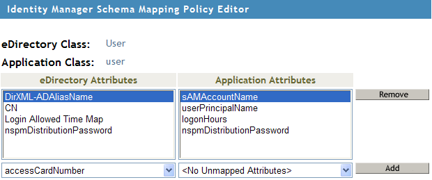 Selecting attributes