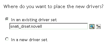 Selecting a Driver Set