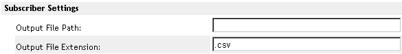 No value in the Output File Path setting