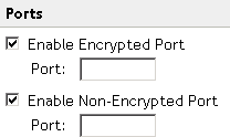 Fields to change port values