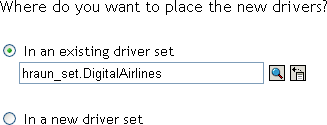 Selecting a Driver Set