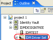 Selecting the Driver Set object