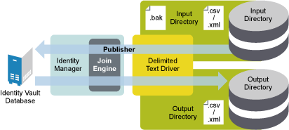 Delimited Text Driver data flow