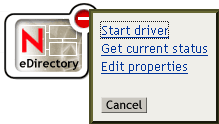 The driver's status icon