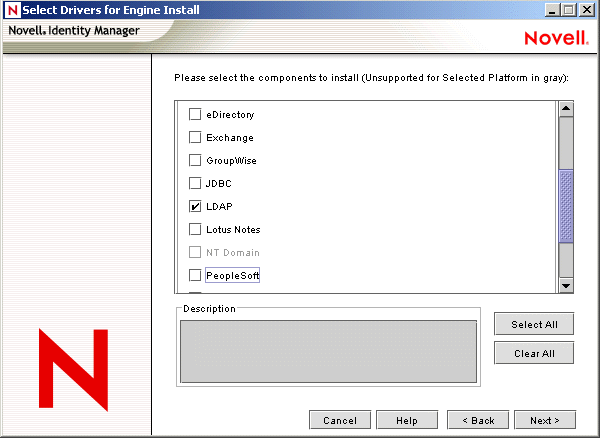 The LDAP check box