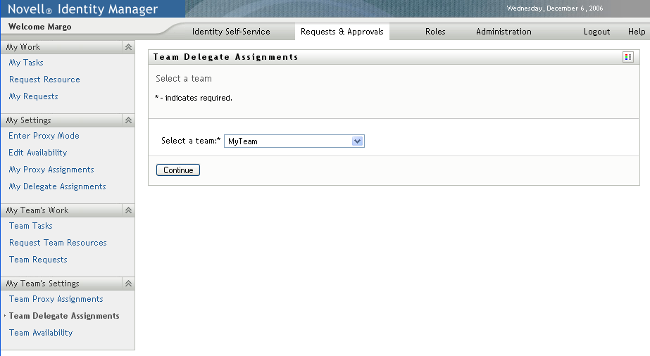 Team Delegate Assignments page 