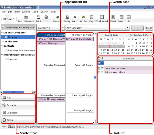 Evolution Calendar Window