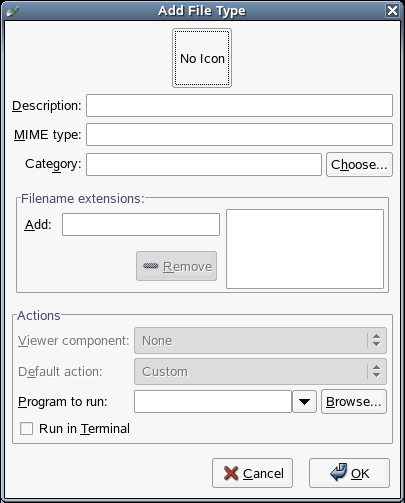 Description:
Add File Type dialog