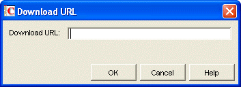 Download URL dialog box
