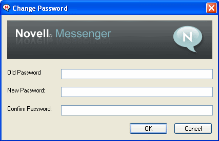 Change Password dialog box