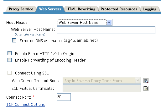 Configuring SSL to the Web Servers