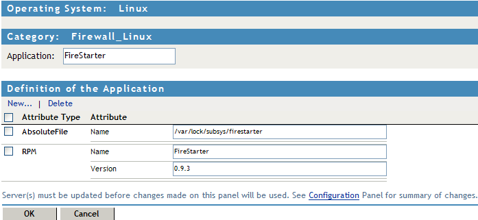 Adding application attributes