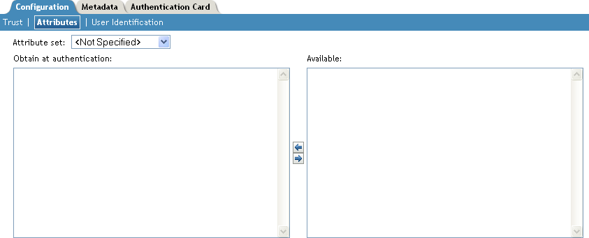 IDP attributes